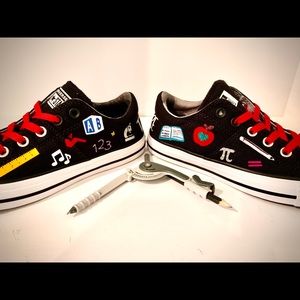 Teacher Themed Converse Custom